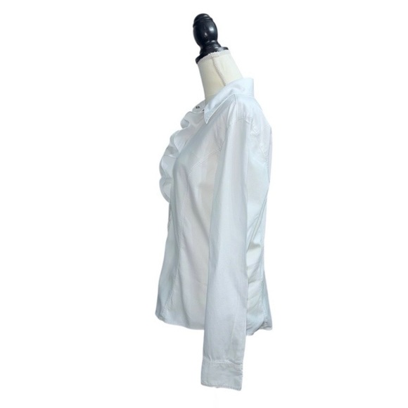 GAP (EUC) 100% Cotton Long Sleeve, Snap Button Up Top, Size Large - Picture 2 of 10